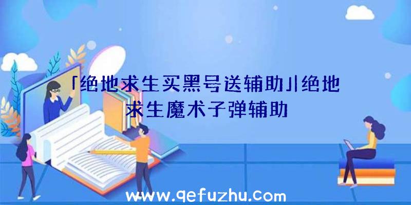 「绝地求生买黑号送辅助」|绝地求生魔术子弹辅助